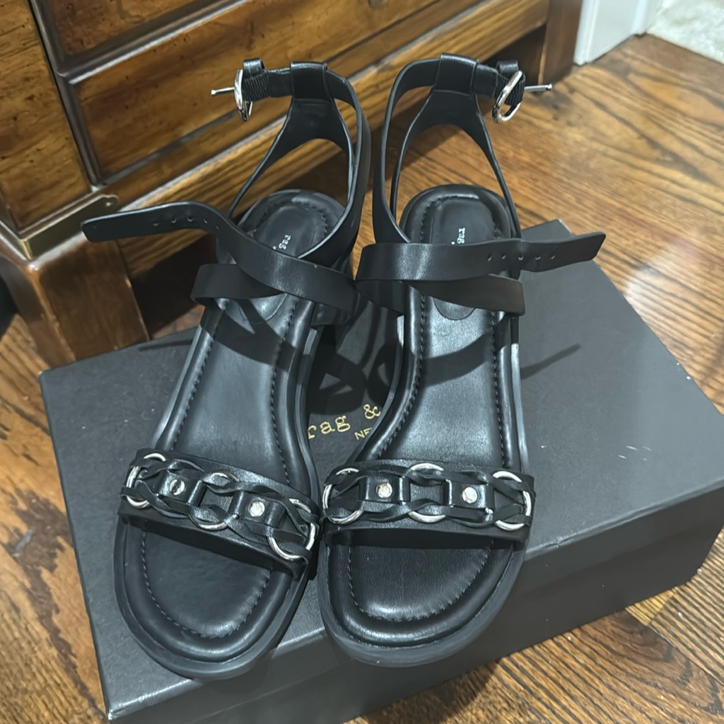 Rag & Bone Geo Chain Ankle Strap Sandal